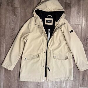 DKNY Light Tan Hooded Jacket